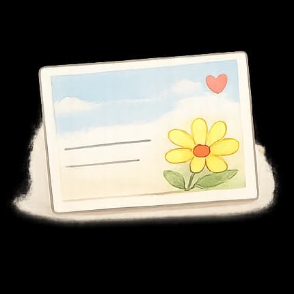 Postcard template preview